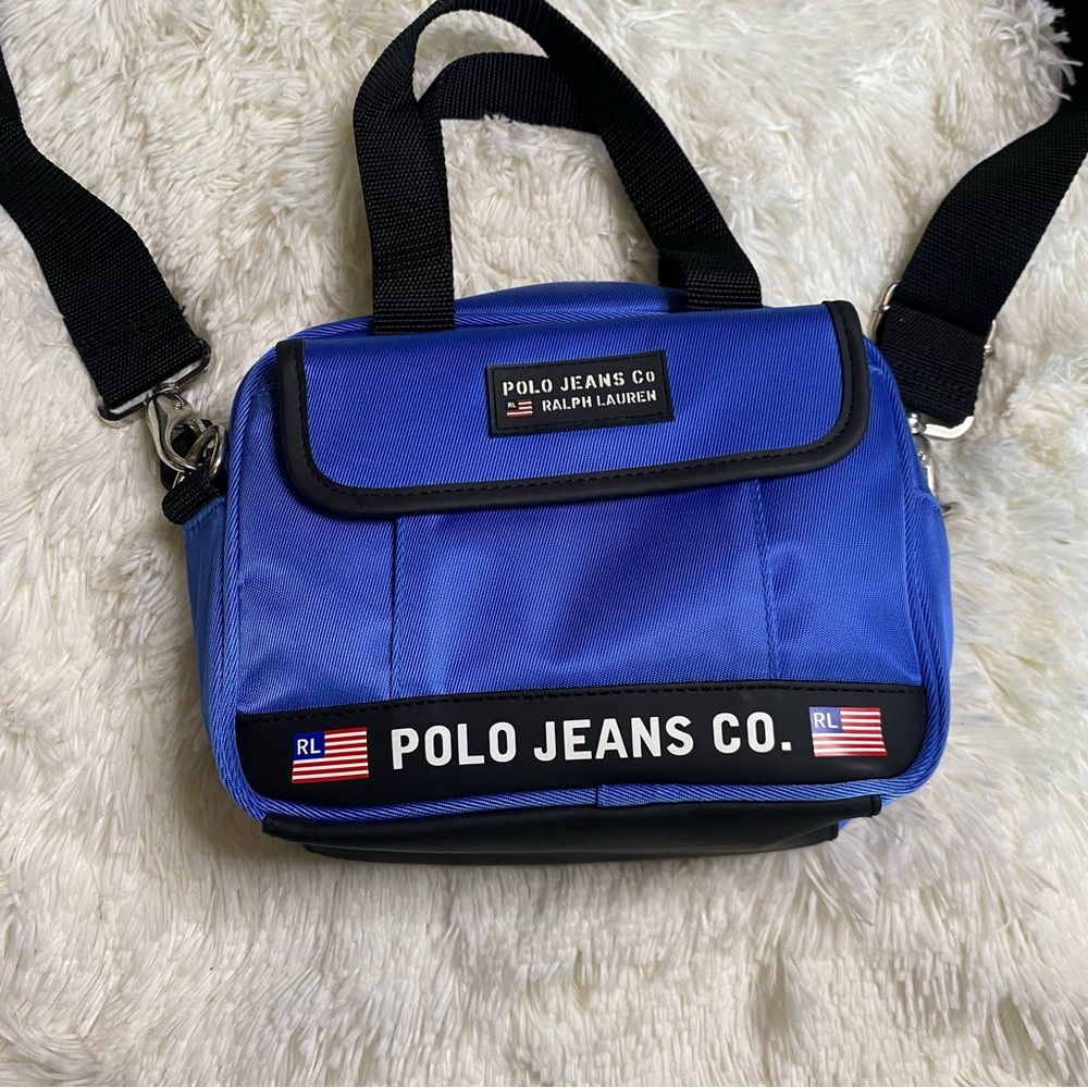 Vintage Polo Jeans Co Y2K Crossbody Blue Bag